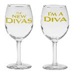 New Divas Wine Glasses
