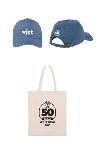 WJCT 50 Years Hat and Tote